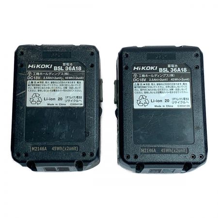  HiKOKI ハイコーキ コードレスインパクトレンチ　充電器・充電池2個・ケース付 36v WR36DA ヘックスビットソケットなど付