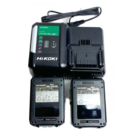  HiKOKI ハイコーキ コードレスインパクトドライバ　充電器　充電池2個　ケース　カラープレート付 WH36DC コーラルストーン