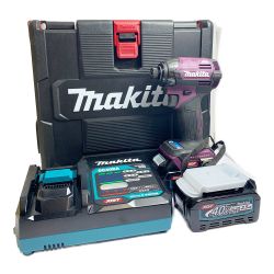 ♭♭ MAKITA マキタ 40V　充電式インパクトドライバ　付属品完備 TD002GDXAP パープル Aランク