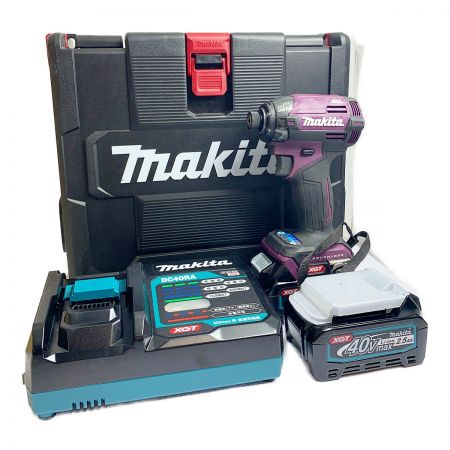  MAKITA マキタ 40V　充電式インパクトドライバ　付属品完備 TD002GDXAP パープル