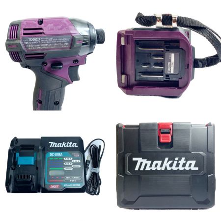  MAKITA マキタ 40V　充電式インパクトドライバ　付属品完備 TD002GDXAP パープル