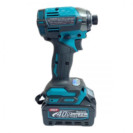  MAKITA マキタ 40V 充電式インパクトドライバ　付属品完備 TD002DRGX ブルー