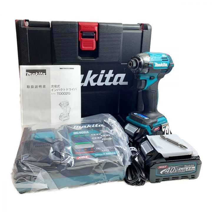 MAKITA マキタ 40V 充電式インパクトドライバ 付属品完備 TD002DRGX ブルー｜中古｜なんでもリサイクルビッグバン