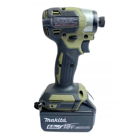  MAKITA マキタ 充電式インパクトドライバ　18V TD173D オリーブ バッテリ1個、ケース、充電器付