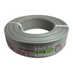 ♭♭ YAZAKI VVFケーブル  3×1.6 100M 　Gマーク　黒、白、緑 Nランク