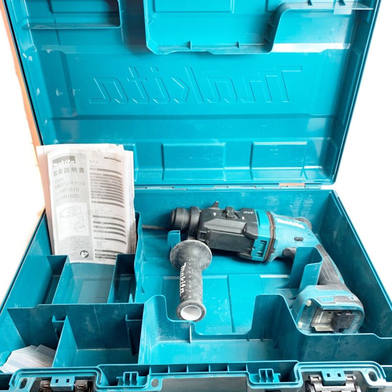 中古】 MAKITA マキタ 充電式ハンマドリル ケース付 18mm 14.4v HR181D