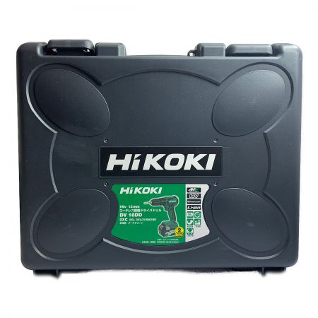  HiKOKI ハイコーキ コードレス振動ドライバドリル　充電器・充電池2個・ケース付  DV18DD