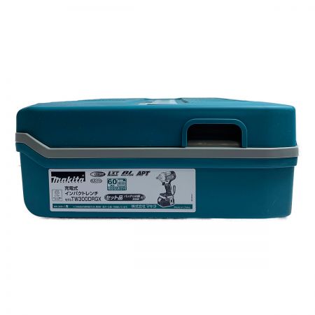  MAKITA マキタ 充電式インパクトレンチ（バッテリー2個、充電器、ケース付）　 TW300DRGX ブルー