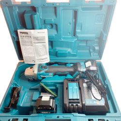 ♭♭ MAKITA マキタ 100mm 充電式ディスクグラインダ　 GA412DRGX ブルー 充電器・充電池2個・ケース付 Aランク