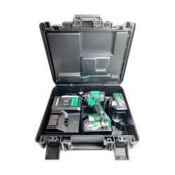 ♭♭ HiKOKI ハイコーキ 18v　コードレスインパクトドライバ　 WH18DC グリーン 充電器・充電池2個・ケース付 Sランク