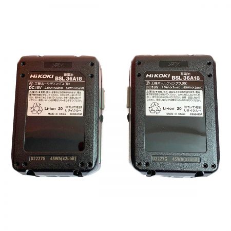  HiKOKI ハイコーキ 18v　コードレスインパクトドライバ　 WH18DC グリーン 充電器・充電池2個・ケース付