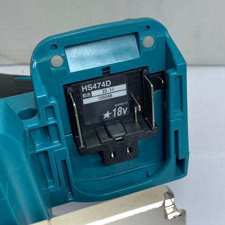  MAKITA マキタ 18V　125ｍｍ　充電式丸ノコ　2022.11製　バッテリー充電回数0回 HS474D グリーン 充電池1個付