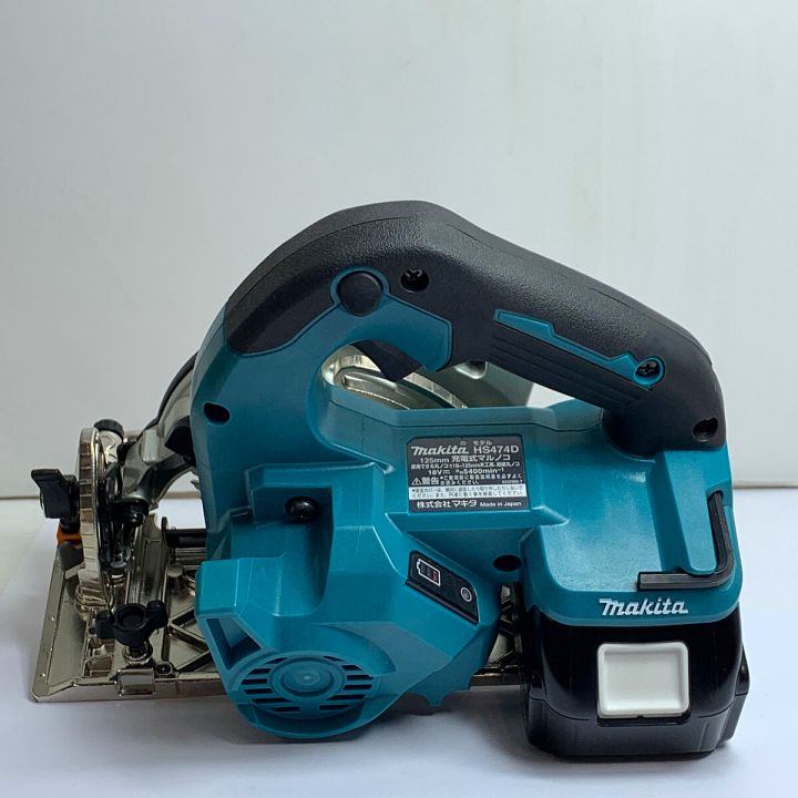 MAKITA マキタ 18V 125ｍｍ 充電式丸ノコ 2022.11製 バッテリー充電回数0回 HS474D グリーン 充電池1個付 ｜中古｜なんでもリサイクルビッグバン