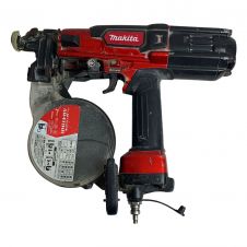 中古】 MAKITA マキタ 65ｍｍ 高圧エア釘打 ケース付 AN630H レッド C