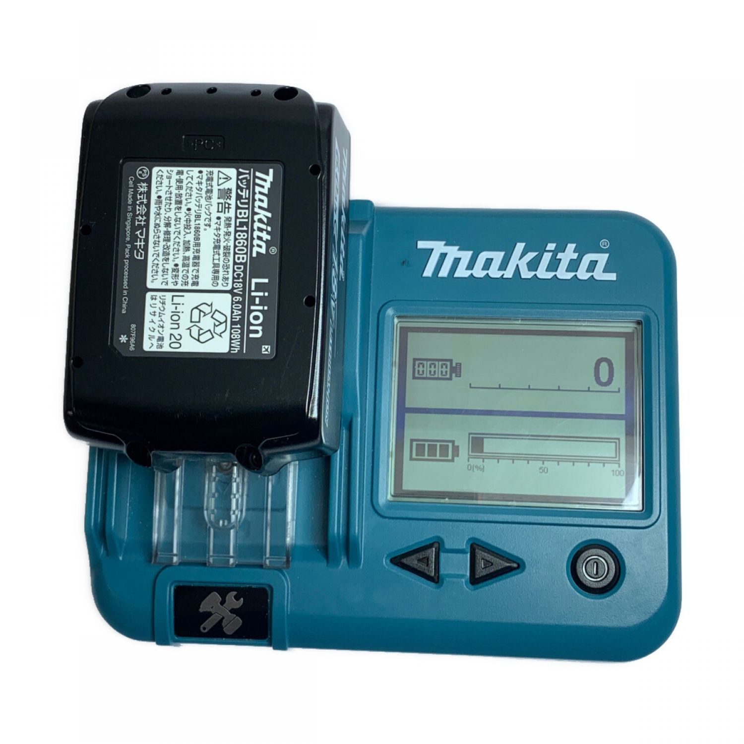 中古】 MAKITA マキタ 18V 充電式インパクトレンチ（バッテリー2個