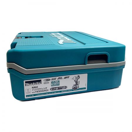  MAKITA マキタ 18V　充電式インパクトレンチ（バッテリー2個、充電器、ケース付）　 TW300DRGX ブルー