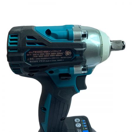  MAKITA マキタ 18V　充電式インパクトレンチ（バッテリー2個、充電器、ケース付）　 TW300DRGX ブルー