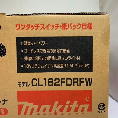  MAKITA マキタ 18V充電式クリーナー　充電器・充電池1個付 CL182FDRFW