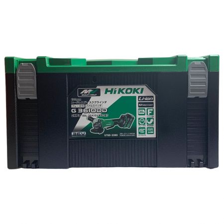  HiKOKI ハイコーキ 100mm コードレスディスクグラインダー G3610DD(2XPZ) グリーン 充電器・充電池2個・ケース付