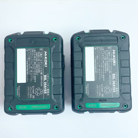  HiKOKI ハイコーキ 100mm コードレスディスクグラインダー G3610DD(2XPZ) グリーン 充電器・充電池2個・ケース付