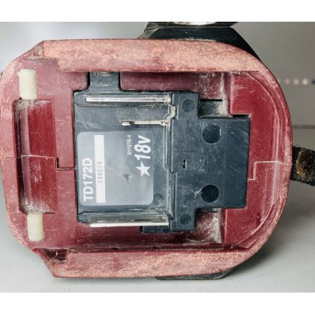 ЗЗ MAKITA マキタ 18V インパクトドライバー バッテリー×1 TD172D オーセンティックレッド