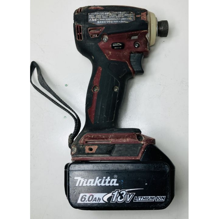 ЗЗ MAKITA マキタ 18V インパクトドライバー バッテリー×1 TD172D オーセンティックレッド｜中古｜なんでもリサイクルビッグバン