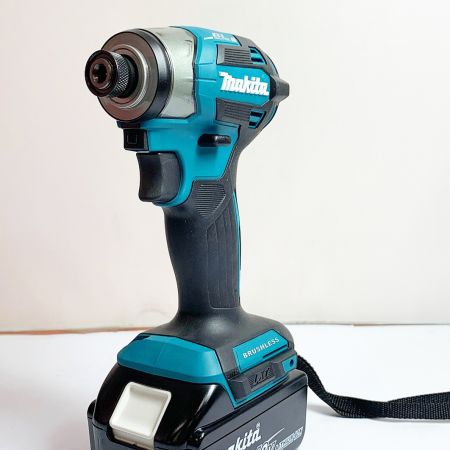  MAKITA マキタ 18V 充電式インパクトドライバ　充電器・充電池2個・ケース付 TD173DRGX ブルー バッテリ―充電回数0回、1回