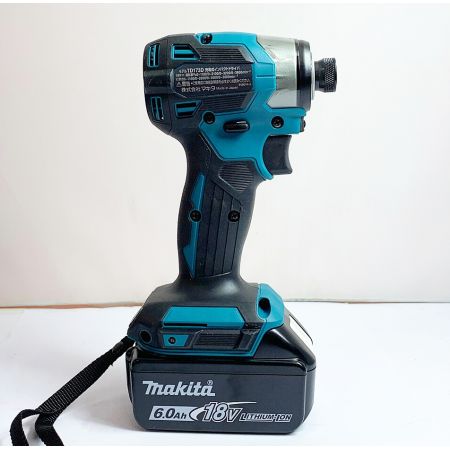  MAKITA マキタ 18V 充電式インパクトドライバ　充電器・充電池2個・ケース付 TD173DRGX ブルー バッテリ―充電回数0回、1回