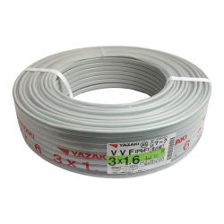 ♭♭ YAZAKI VVFケーブル  3×1.6 100M 　Gマーク　黒、白、緑 ３×1.6 Sランク