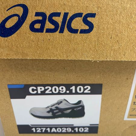  asics アシックス プロスニーカー　27.0cm　WIDE　安全靴 CP209.102 ネイビー×ホワイト x ホワイト
