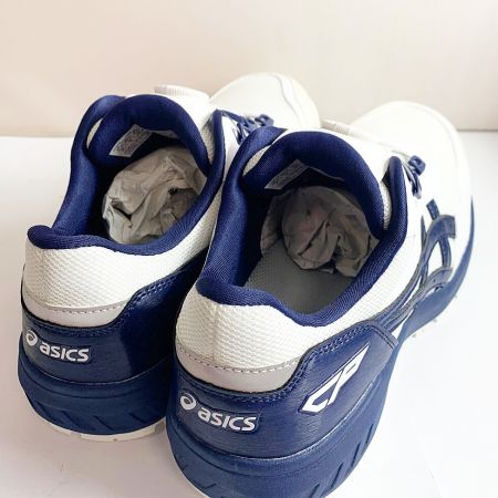  asics アシックス プロスニーカー　27.0cm　WIDE　安全靴 CP209.102 ネイビー×ホワイト x ホワイト