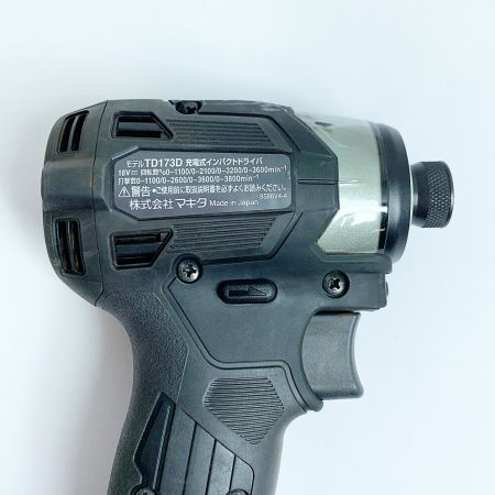  MAKITA マキタ 充電式インパクトドライバ　箱、取扱説明書付 TD173DZB ブラック