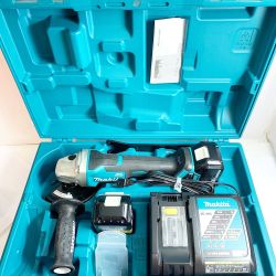 ♭♭ MAKITA マキタ 125ｍｍ充電式ディスクグラインダー GA508D ブルー 充電器・充電池2個・ケース付 Aランク