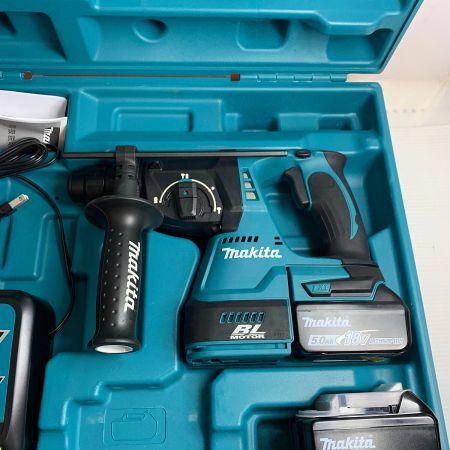  MAKITA マキタ 24ｍｍ充電式ハンマドリル　バッテリー5.0Ah2個/充電回数1回 HR244D ブルー