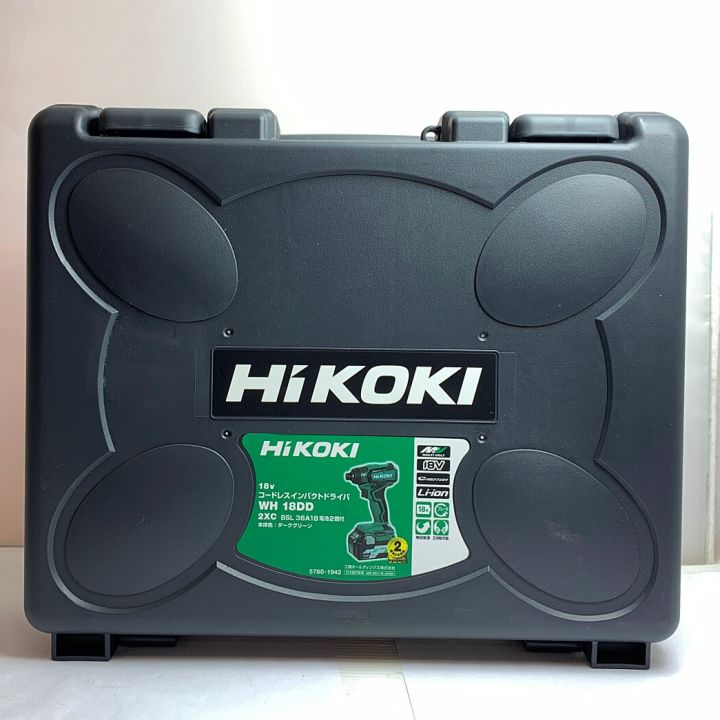 HiKOKI ハイコーキ コードレスインパクトドライバ WH18DD 充電器・充電池2個・ケース付｜中古｜なんでもリサイクルビッグバン