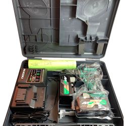 ♭♭ HiKOKI ハイコーキ コードレス震動ドライバドリル DV18DD 充電器・充電池2個・ケース付 Aランク