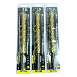 ♭♭ SANKO アンカードリル3本まとめ　刃先径16.0ｍｍ×2　18.0ｍｍ×1 ADX-SDS Nランク