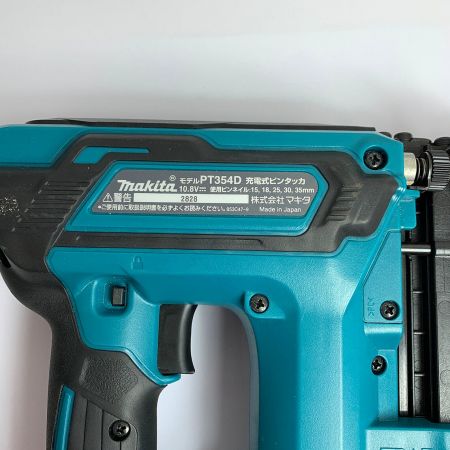  MAKITA マキタ 10.8V　充電式ピンタッカ　ケース、バッテリー2個、充電器付 PT354D ※バッテリー1つ非純正