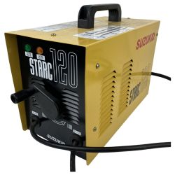 ЗЗ SUZUKID 100v 200v アーク溶接機 変換プラグ付 SSC-121 イエロー Bランク