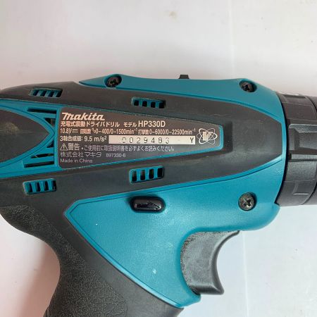  MAKITA マキタ 10.8V　充電式震動ドライバドリル　充電池1個、充電器、ケース付 HP330D ブルー