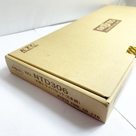 中古】 KTC ケーティーシー 木柄ドライバーセット6本組 NTD306 【未