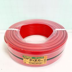 ♭♭ 富士電線工業(FUJI ELECTRIC WIRE) 公団用　電材VVFケーブル　3×2.0　100M レッド 黒白緑 Nランク