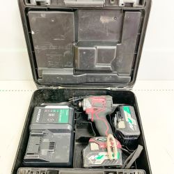 ♭♭ HiKOKI ハイコーキ コードレスインパクトドライバ　充電器　充電池2個　ケース　DC36V WH36DC パープル Cランク