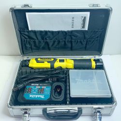 ♭♭ MAKITA マキタ 充電式ペンドライバドリル DF012D イエロー 充電器・充電池2個・ケース付 Bランク