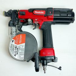 ♭♭ MAKITA マキタ 41ｍｍ高圧エアビス打ち機 AR411HR レッド ケース付 Bランク