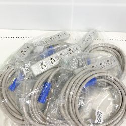 ♭♭ 明工社 横型OA抜け止め接地タップ4個口×5個入 MR7904NT3  Sランク