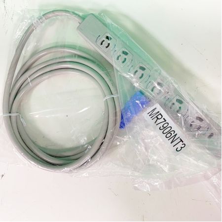   横型OA抜け止め接地タップ6個口×5個入 MR7906NT3 