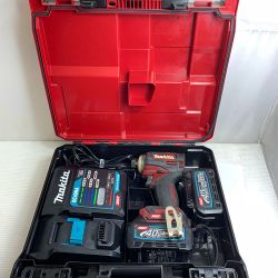 ♭♭ MAKITA マキタ 充電式インパクトドライバ　40V TD001GRDX レッド ケース、充電器、充電池2個付 Bランク