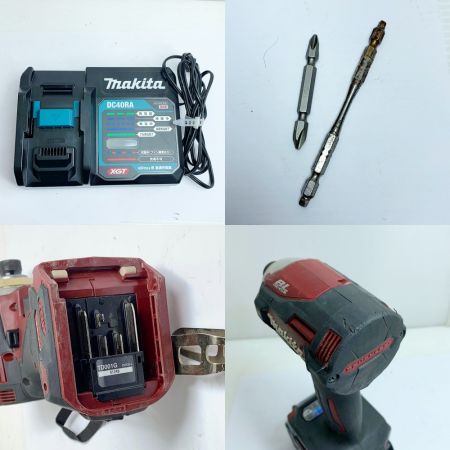  MAKITA マキタ 充電式インパクトドライバ　40V TD001GRDX レッド ケース、充電器、充電池2個付