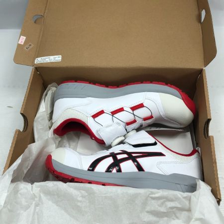  asics アシックス 安全靴　WINJOB　25.5cm CP307 BOA ホワイト
